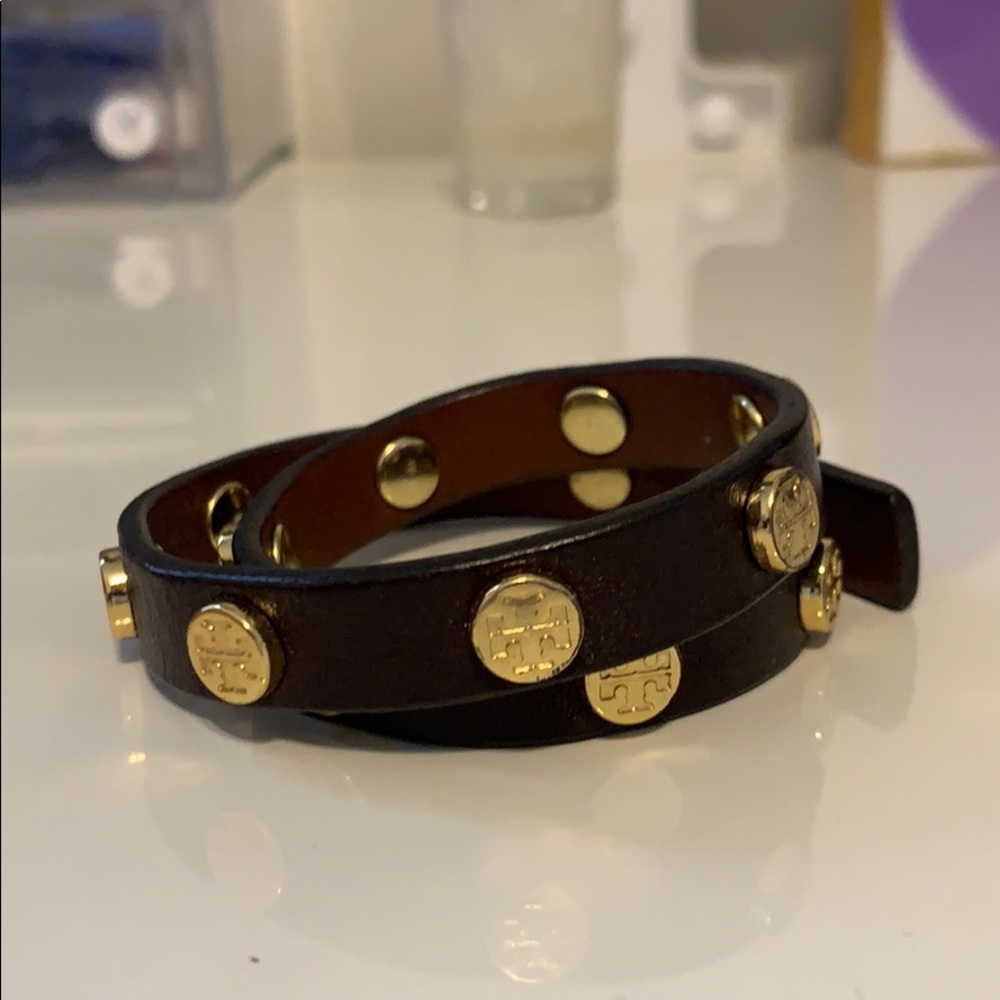 Tory Burch brown wrap bracelet